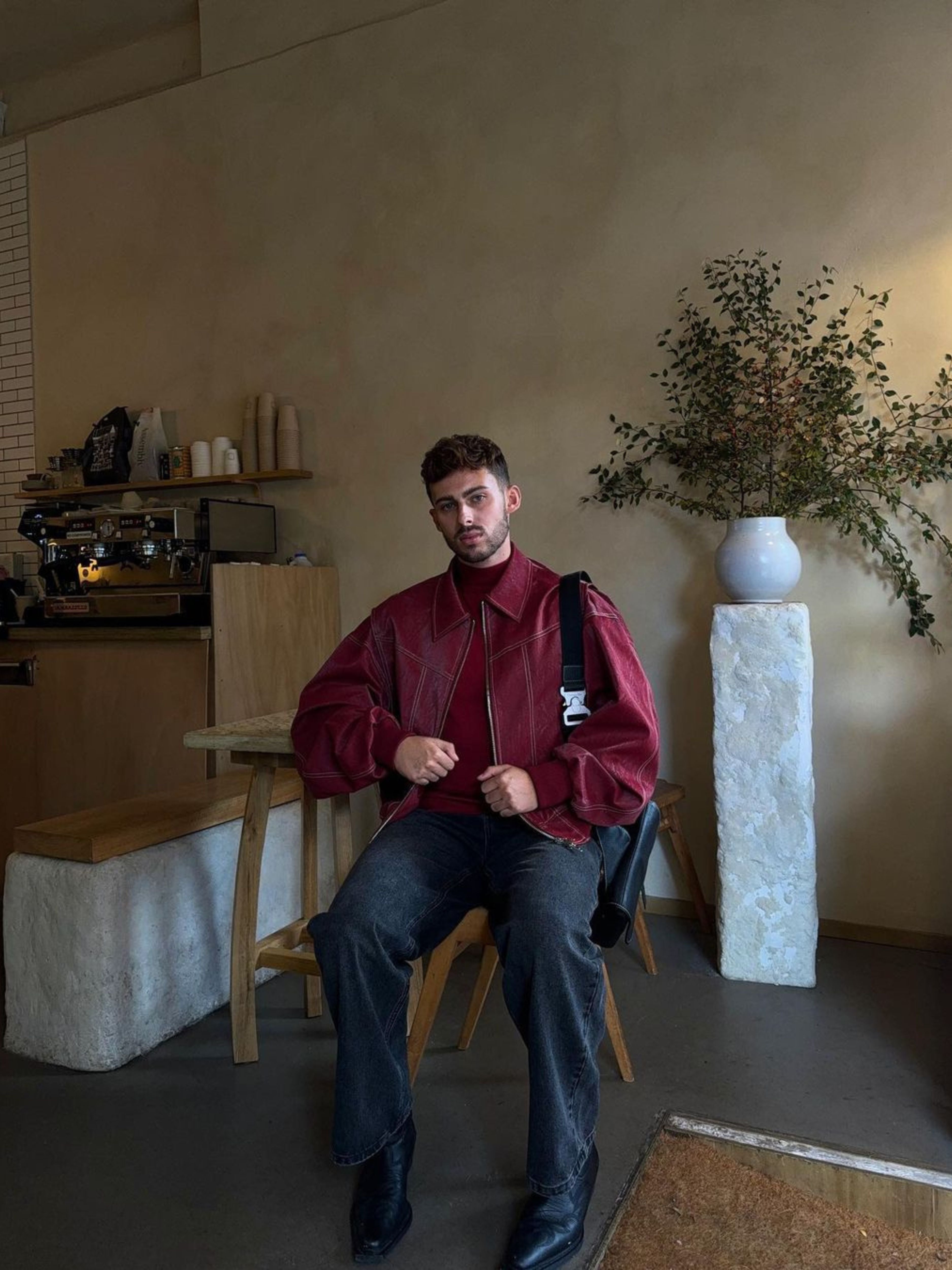 Roselle™ Oversized Leather Jacket