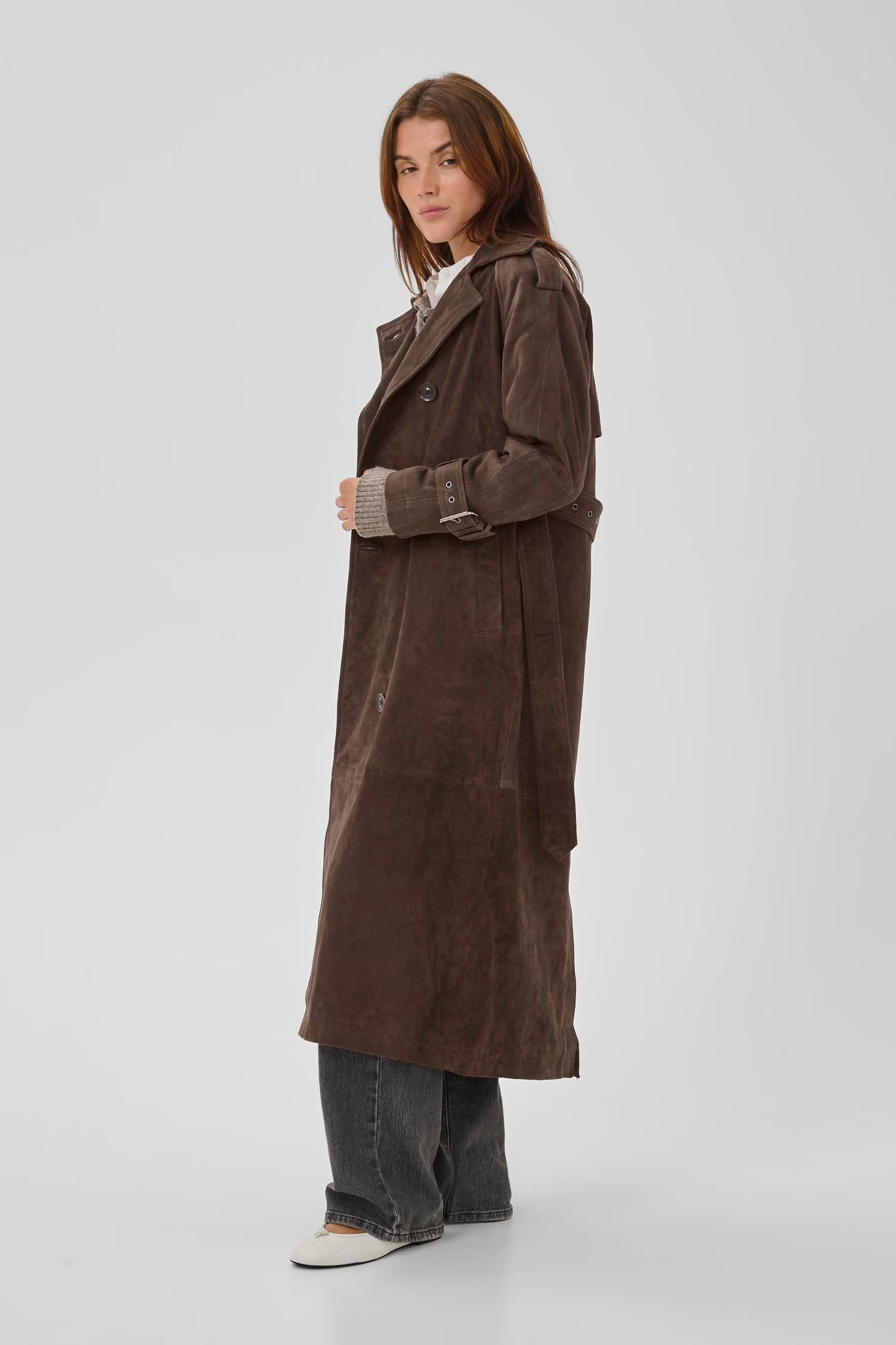 Roselle brown trenchcoat
