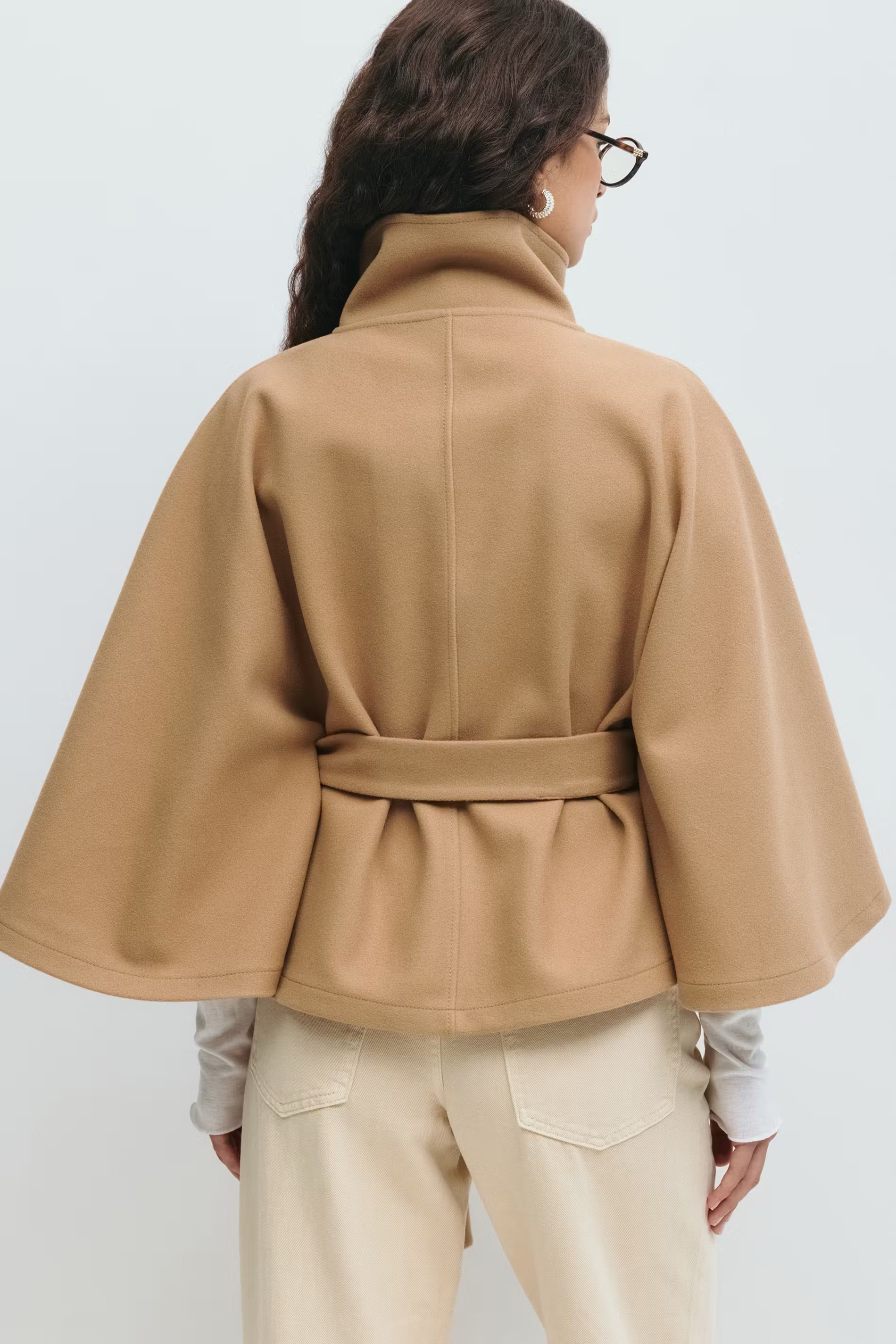 Roselle | Belt Cape Jacket