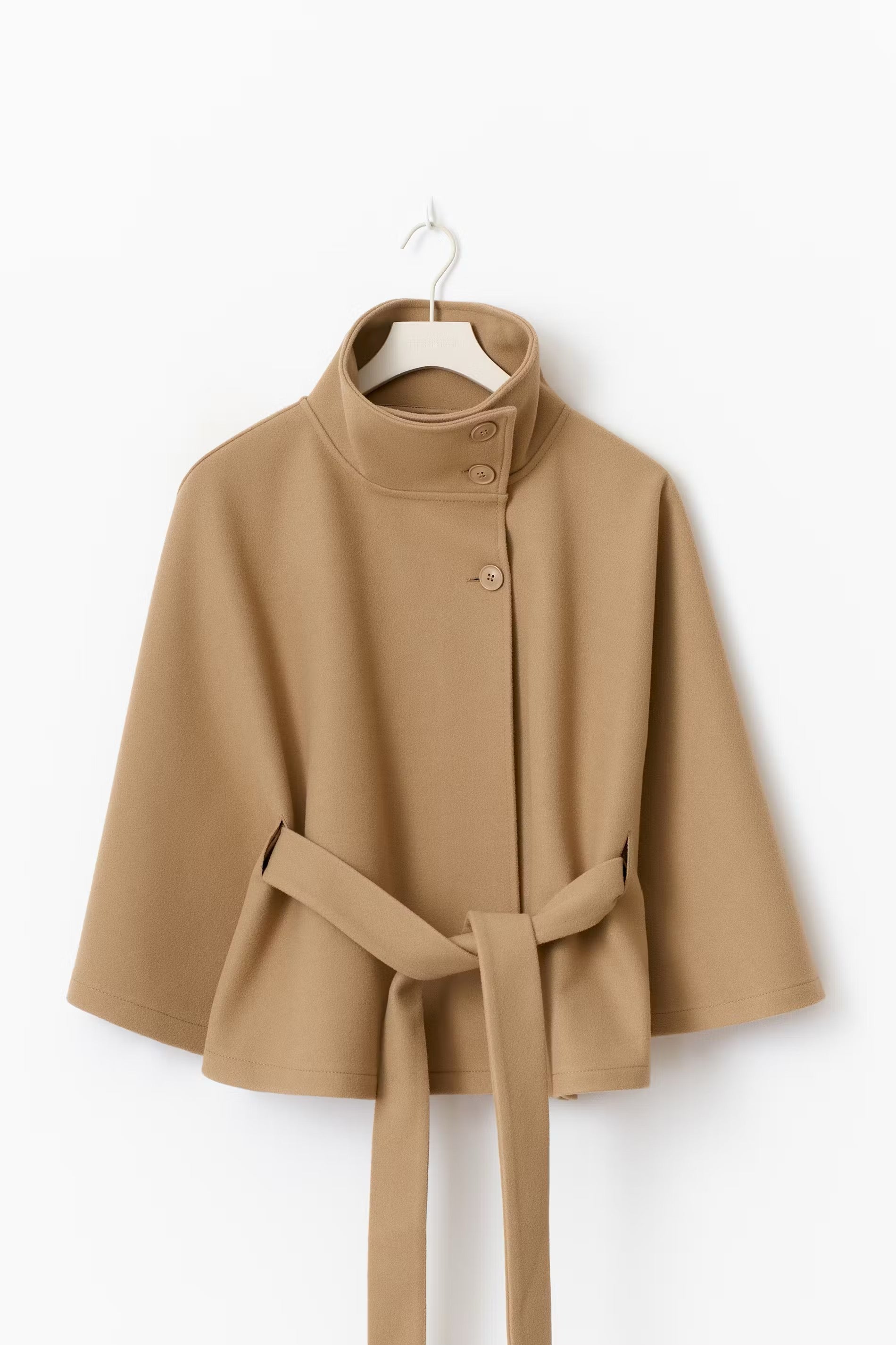 Roselle | Belt Cape Jacket