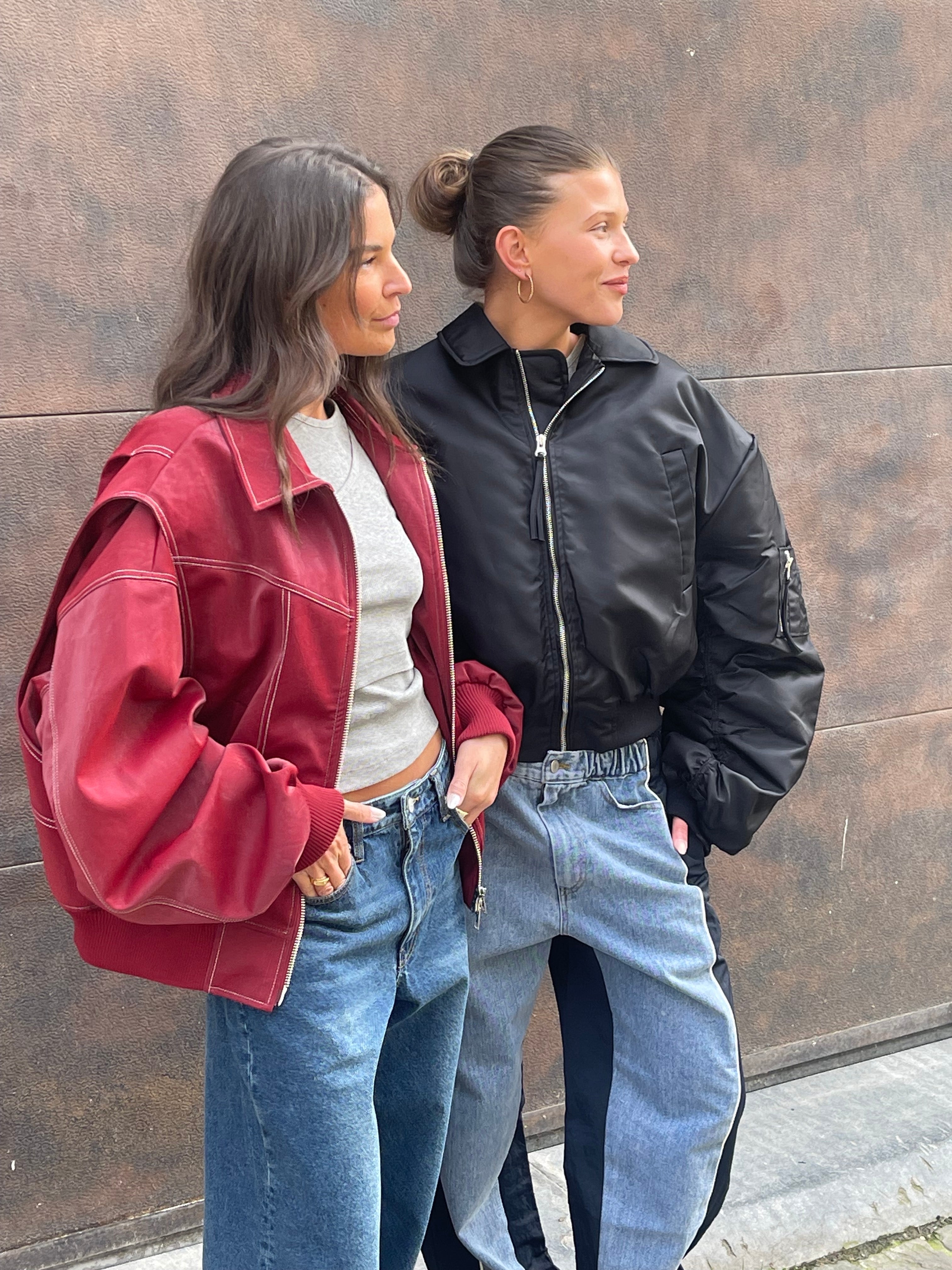 Roselle™ Oversized Leather Jacket