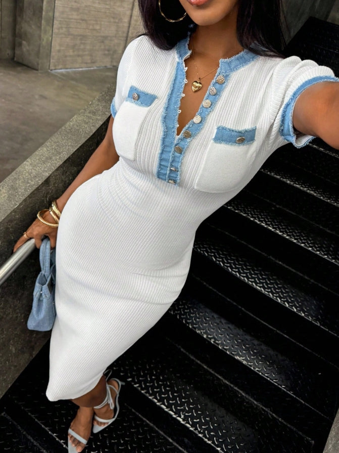 Roselle| Buttoned Maxi Dress