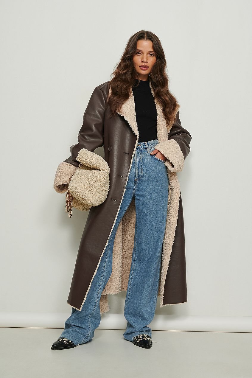 Roselle shearling coat