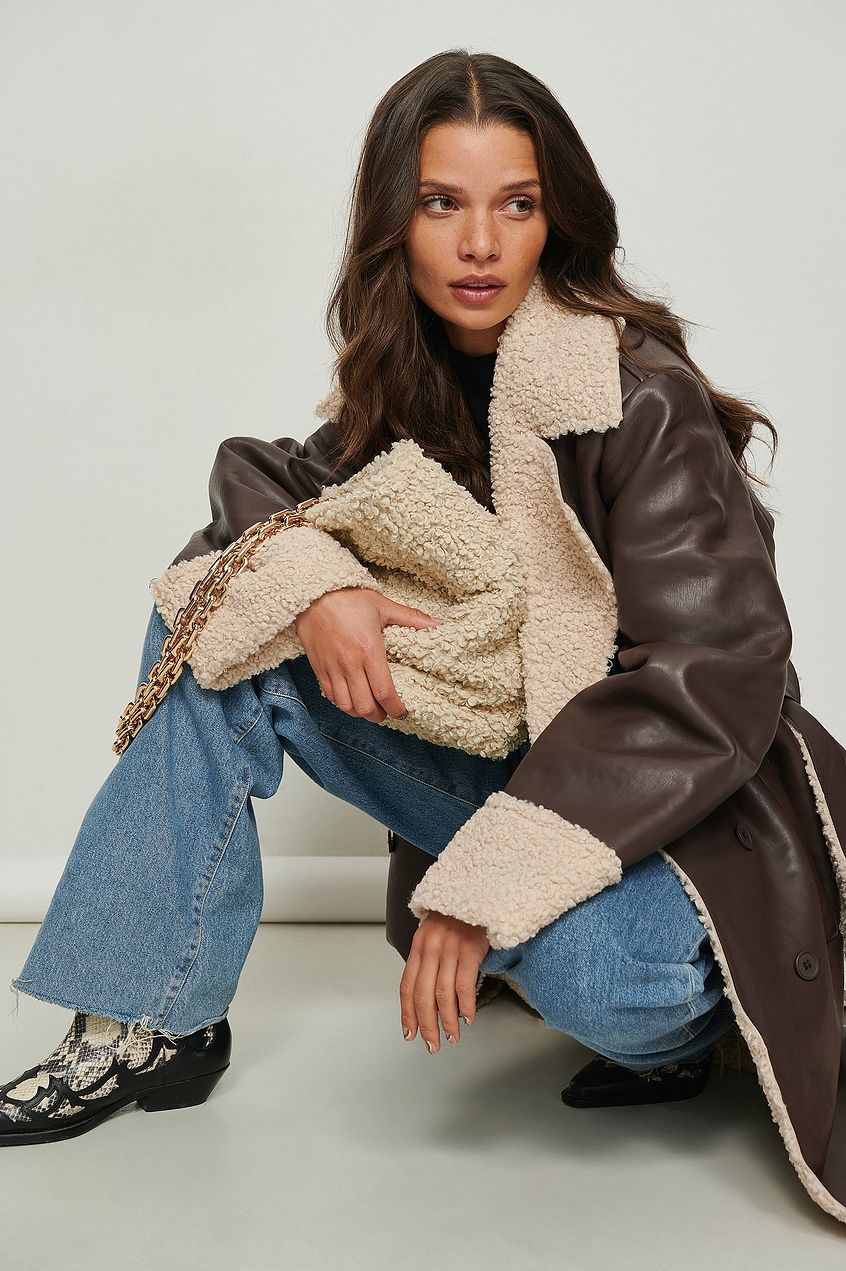 Roselle shearling coat
