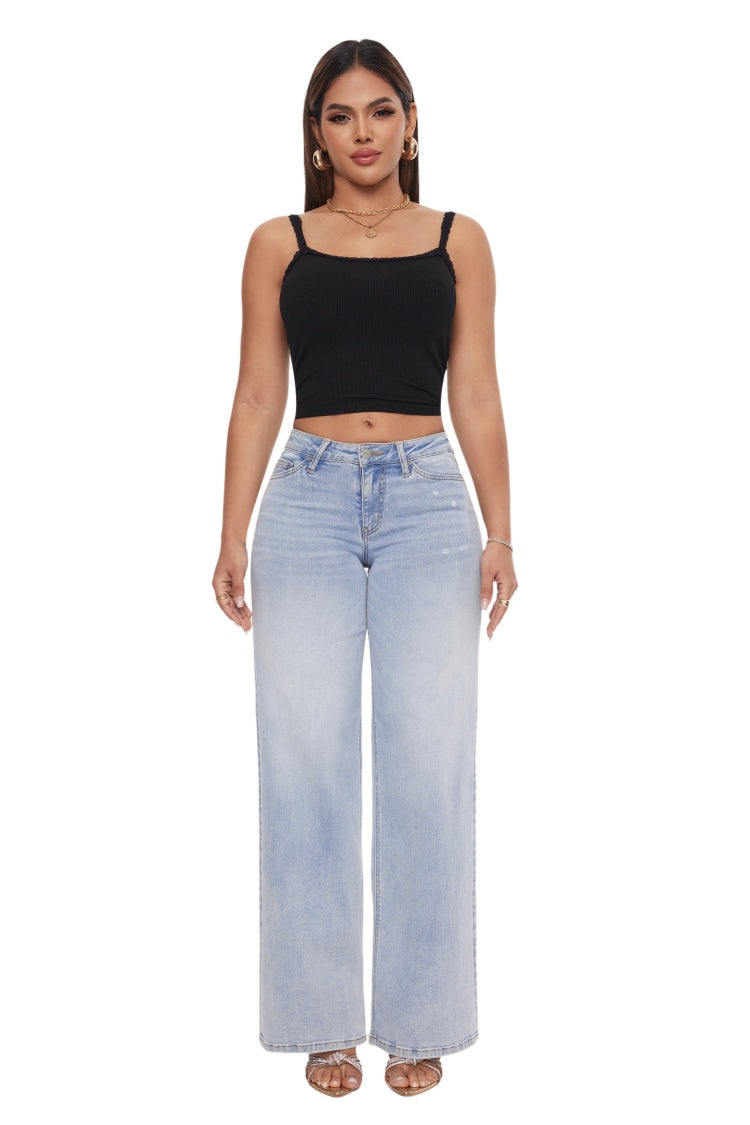 Mid-Low Rise Baggy Jeans