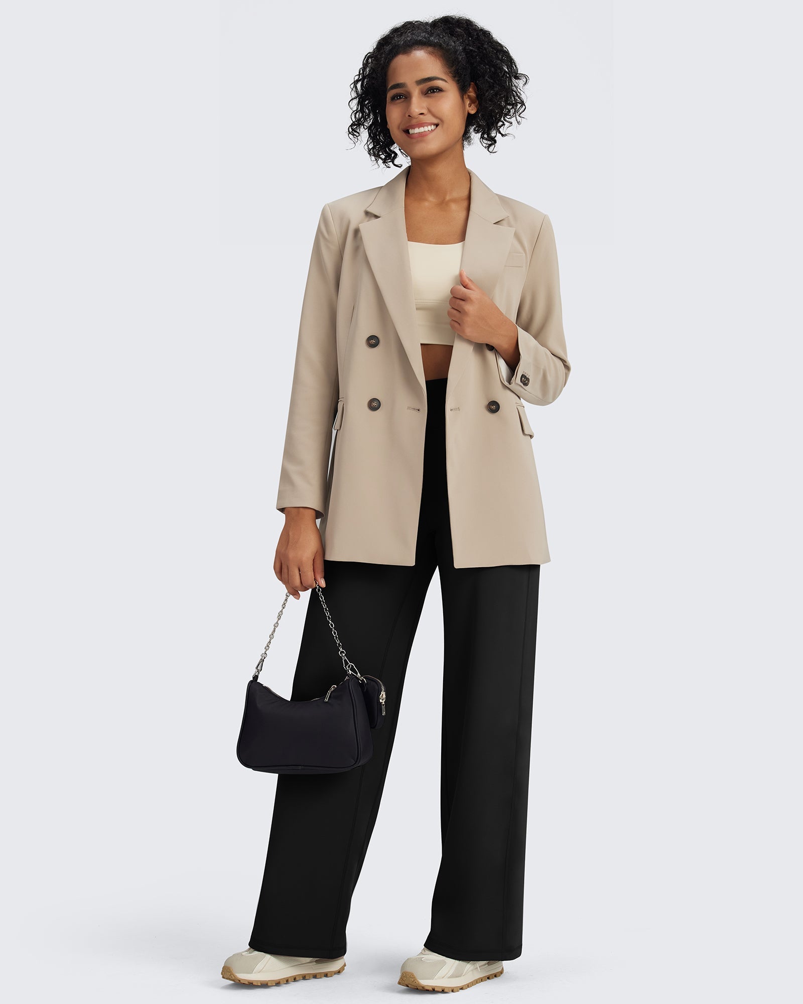 Fleece Lined High-Waist Loose Casual Pants