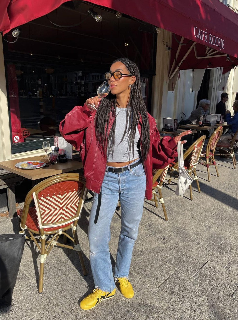 Roselle™  Oversized Leather Jacket