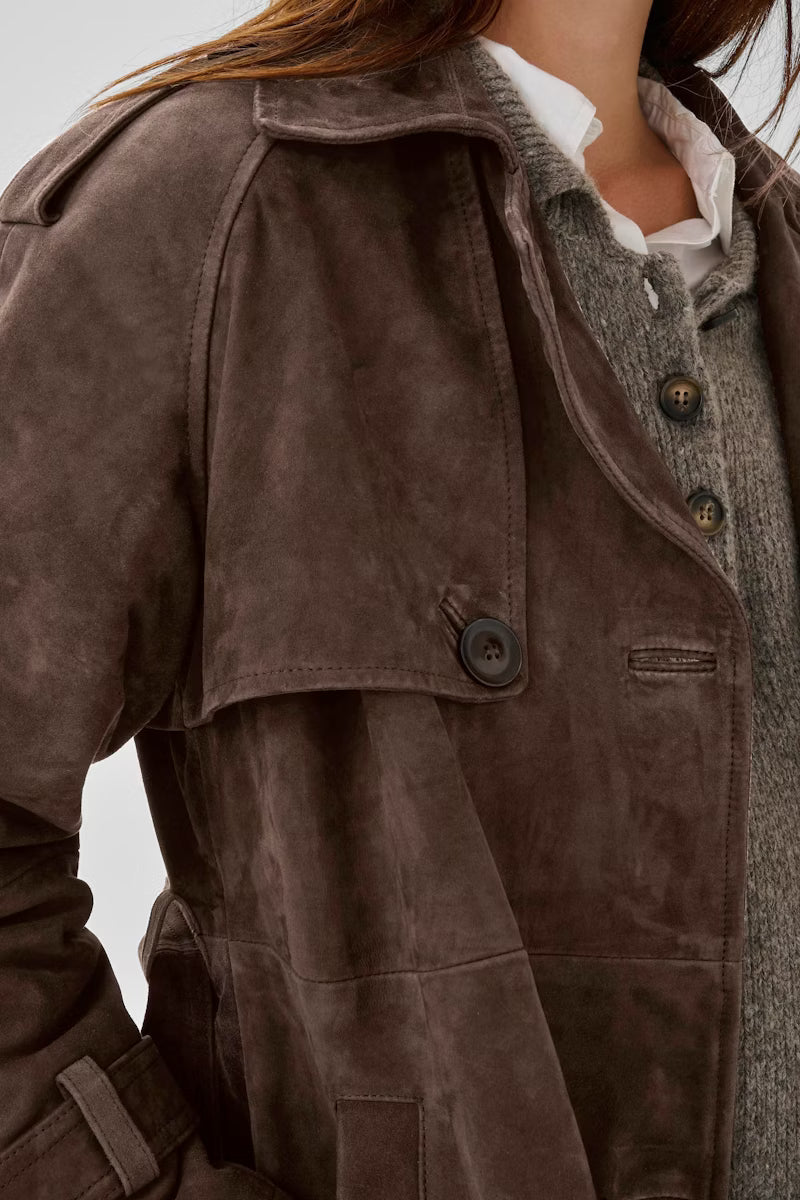 Roselle brown trenchcoat