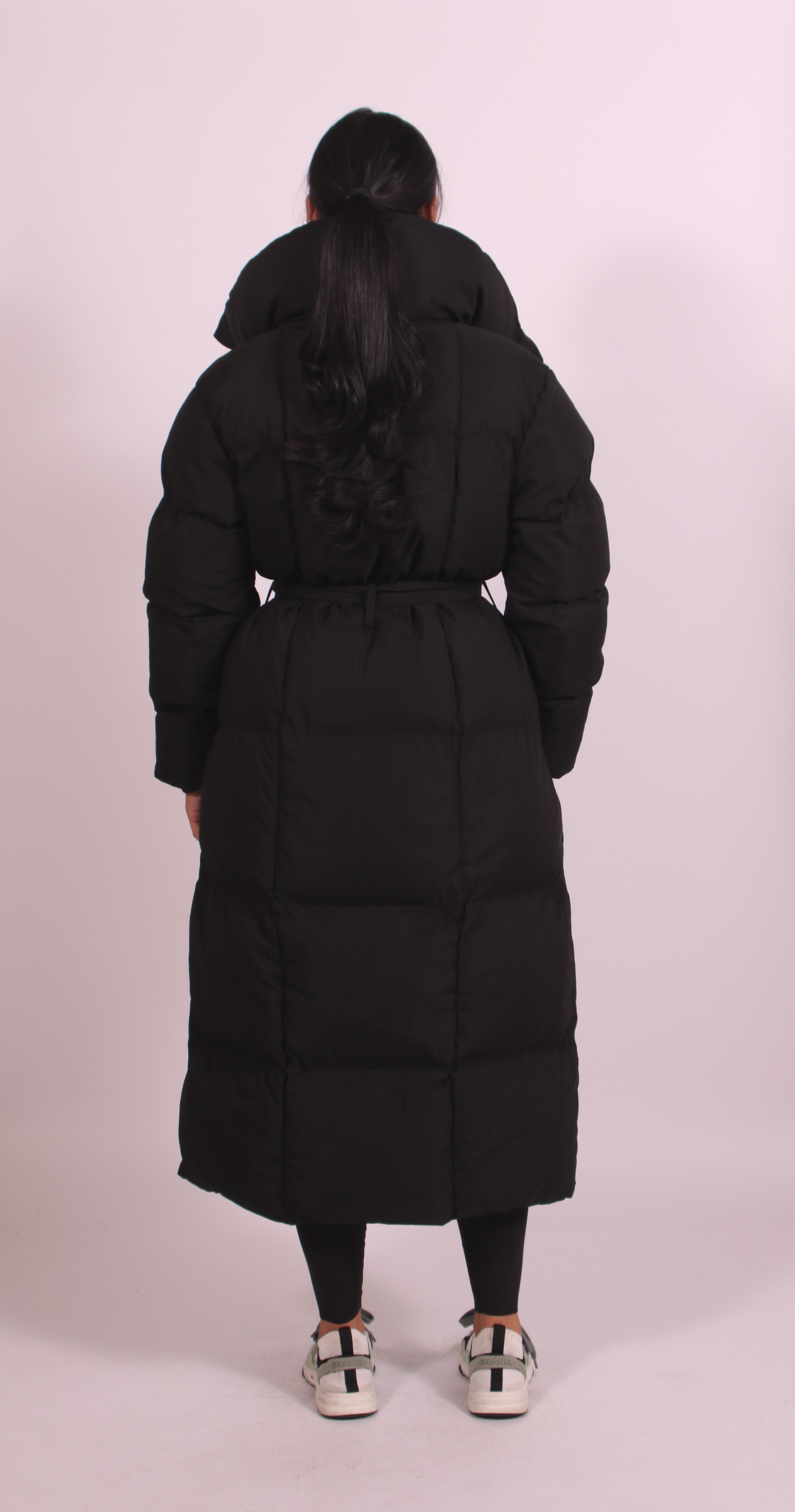 Longline puffer Black