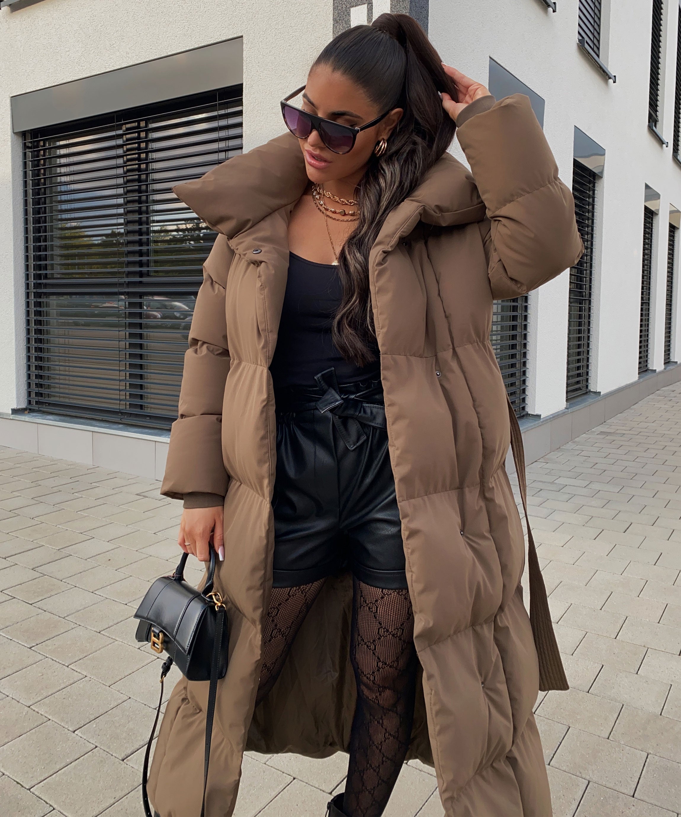 Roselle Longline Puffer Jacket