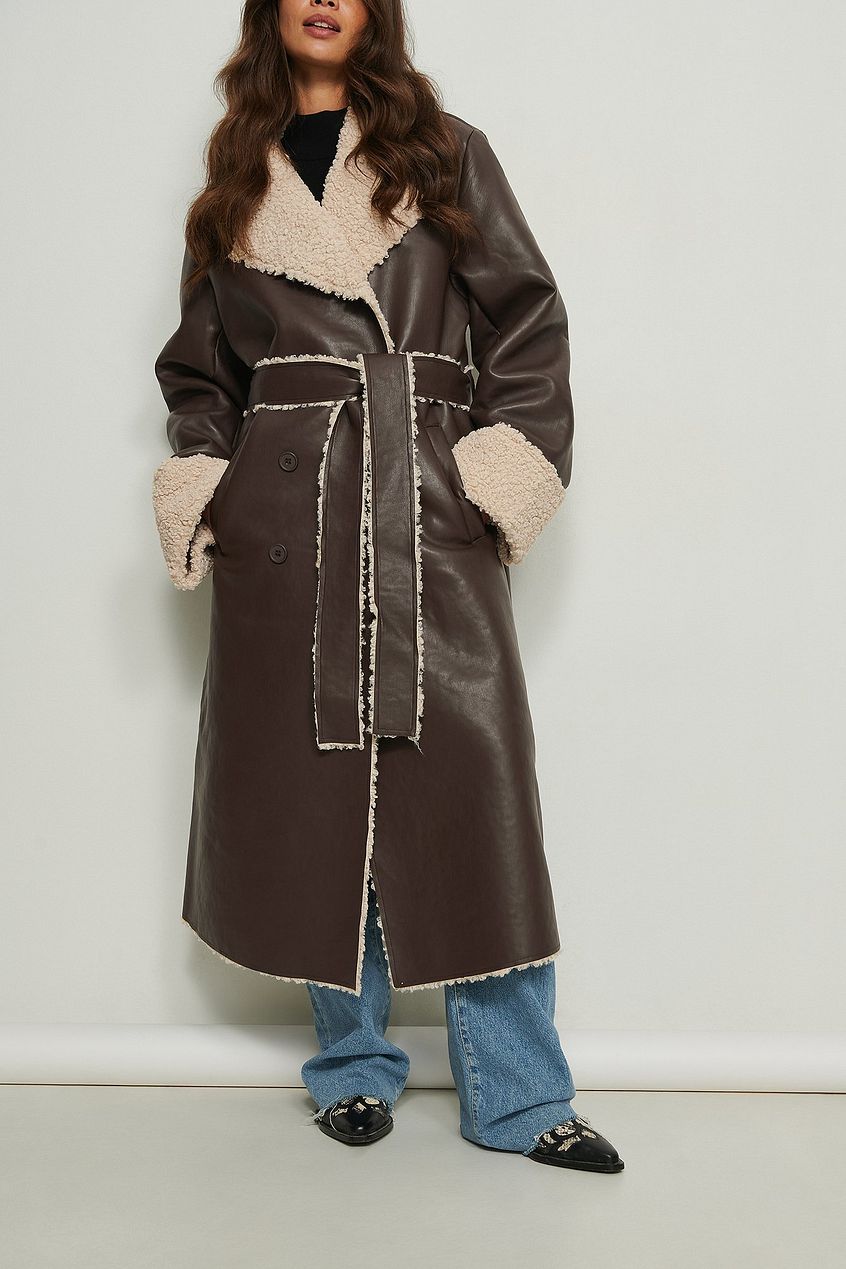 Roselle shearling coat