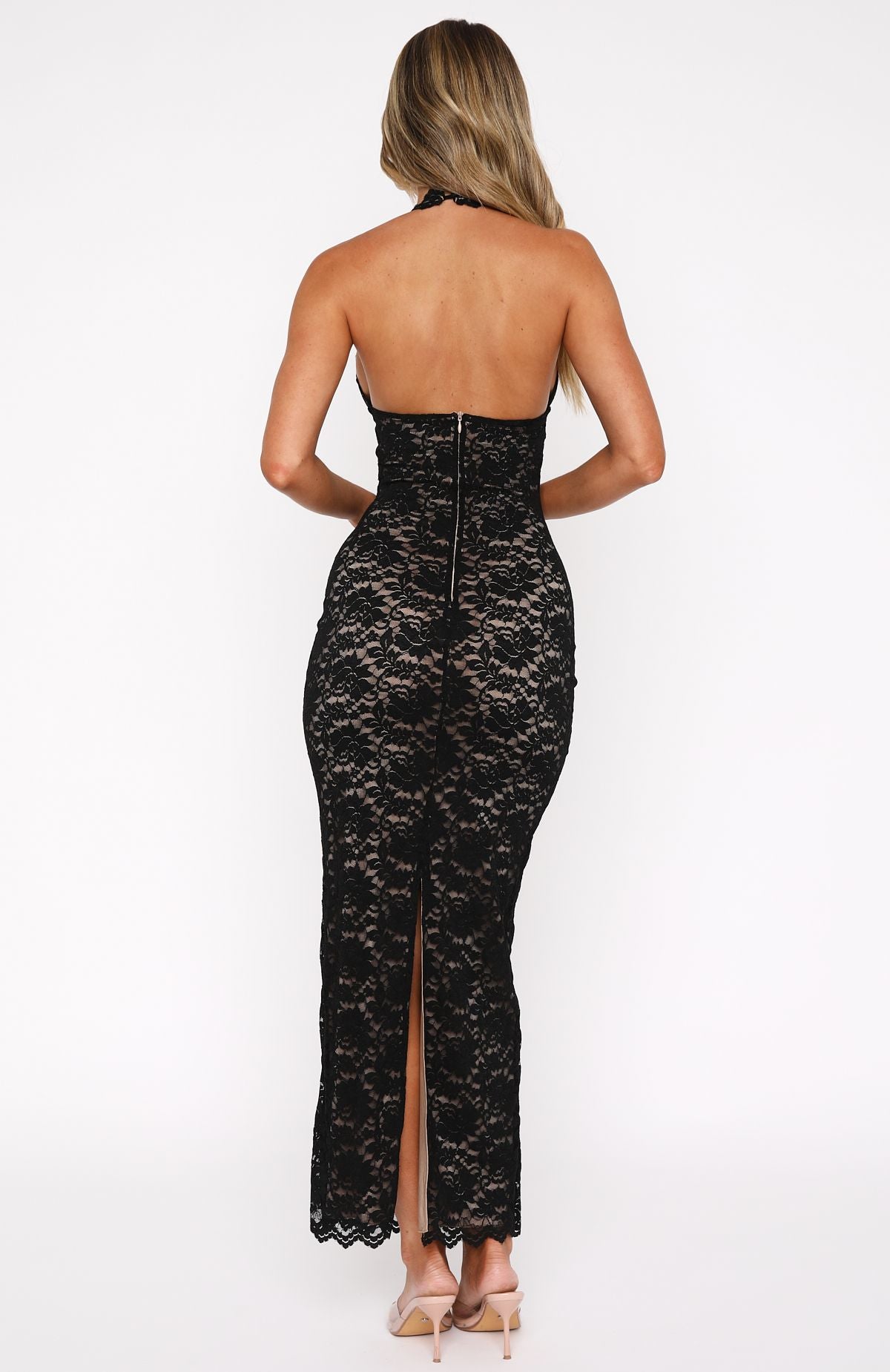 Salice | Lace Maxi Dress Black